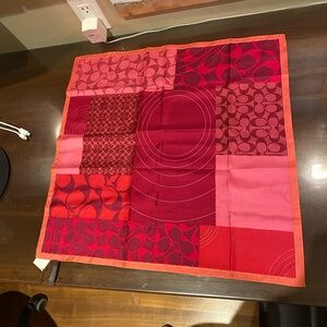 Modern Pink and Red silk scarf